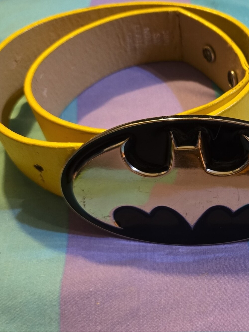 Batman Logo Belt Buckle Halloween Costume Bat Signal